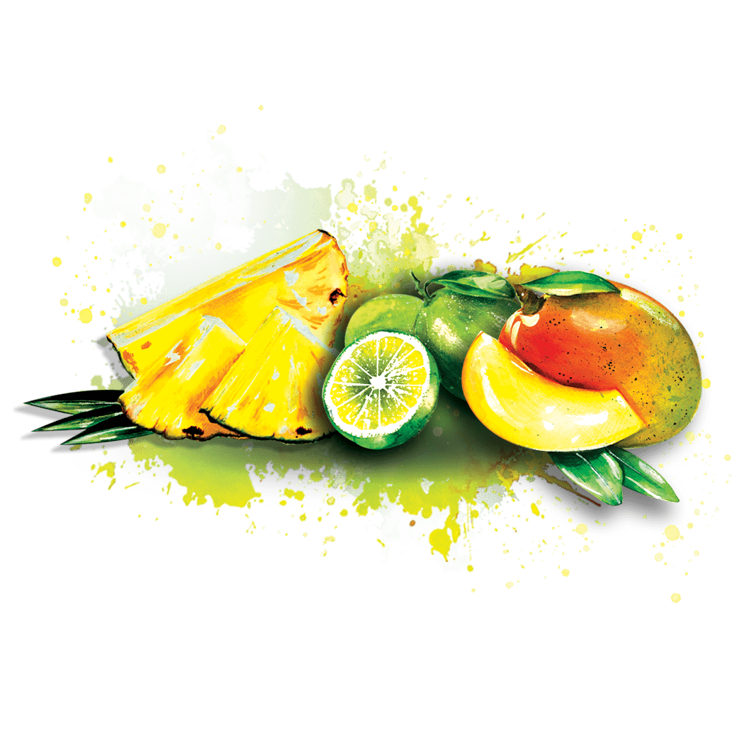 Mangue-Ananas-Citron vert